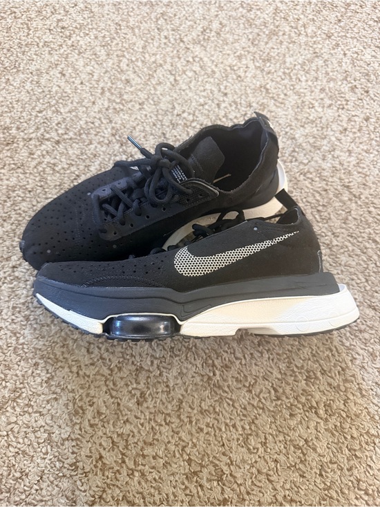 Nike Shoes - Nike Air Zoom Black Sneakers with White Swoosh and Air Cushion